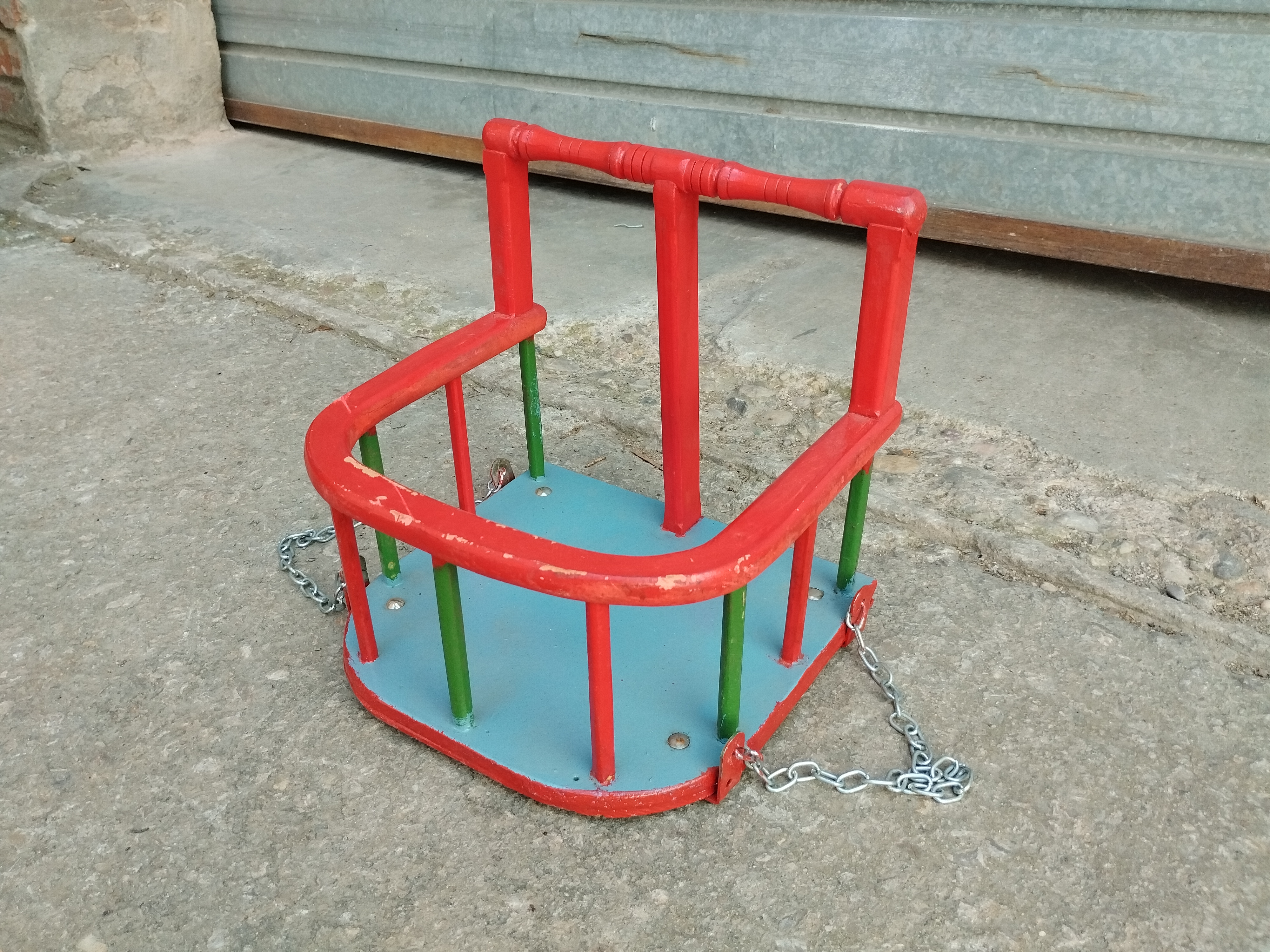 columpio infantil madera 1u